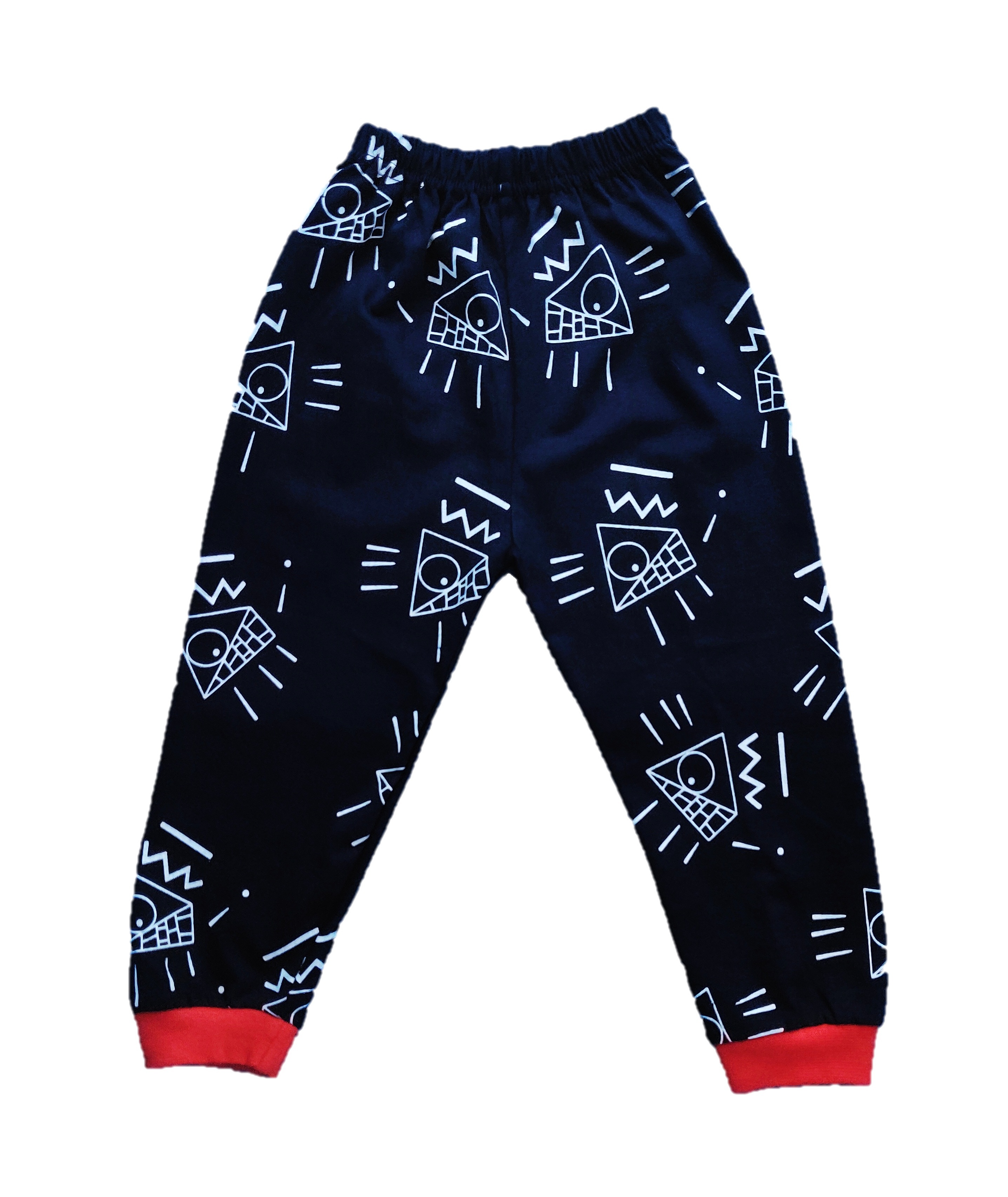 Kids Pizza Printed Cotton Top And Pant Red - Cotton Blend, Various Prints And Colors, Full Sleeves Style | Breathable, Non-toxic, Quick Dry