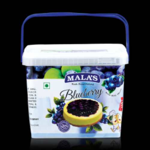 1 kg Mala Blueberry Filling - Mason Jar | Delicious Blueberry Flavor, Ideal for Baking, Spreads, and Pastries