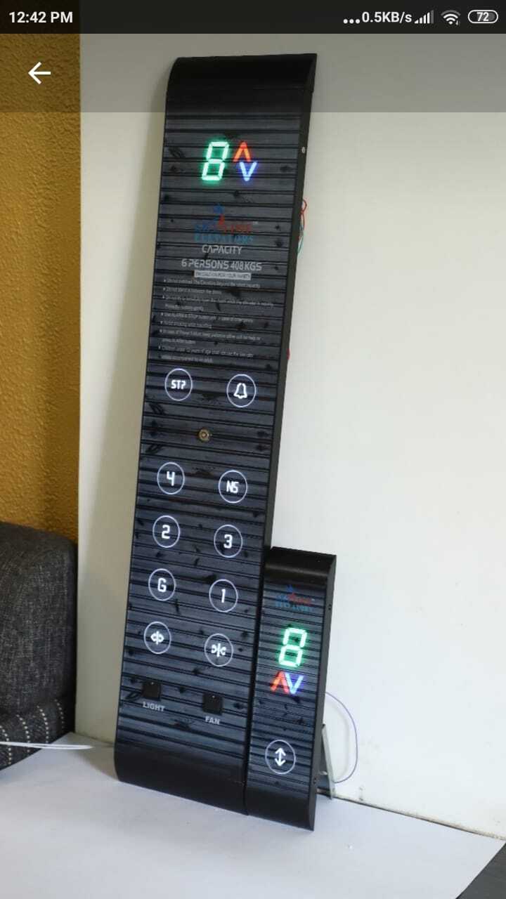 Black Wall Mount Acrylic Button Cop Lop Residential