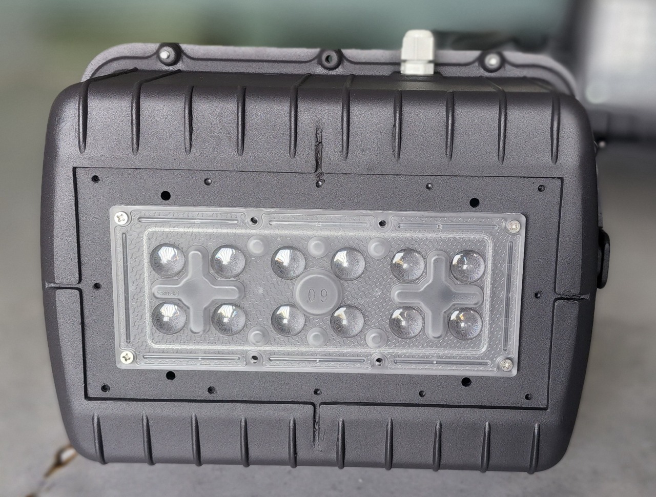 High Mast Lighting - Adc 12 Aluminum, Graphite Gray | Multi-usage Housing For Solar, Ac Connection, Flood Light, And Street Light With Multi Lens