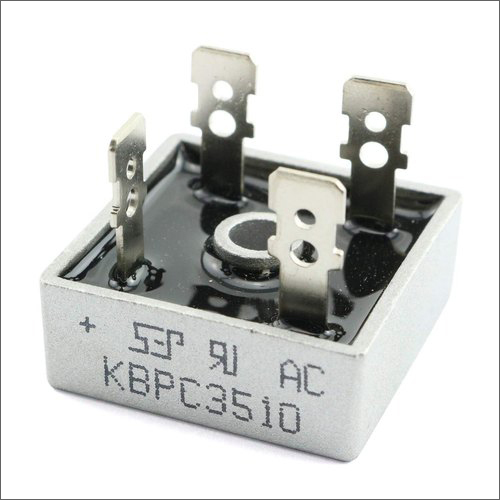 KBPC3510 DIP Bridge Rectifiers - Height 0.442" (11.23 mm), Current 17.5 A, Single Phase, White | Designed for Industrial Applications, Max Temp +150°C