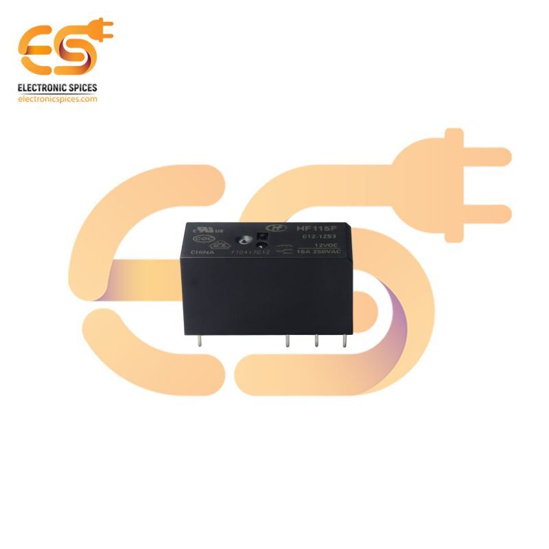 12v Dc 250v Ac 16a 6 Terminal No Hf115f-i/012-1hs3a Switching Current Pcb Panel Mount Power Relay