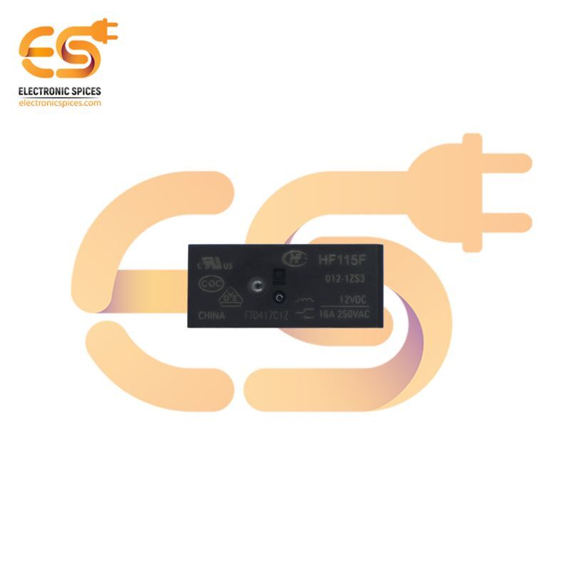 12v Dc 250v Ac 16a 6 Terminal No Hf115f-i/012-1hs3a Switching Current Pcb Panel Mount Power Relay