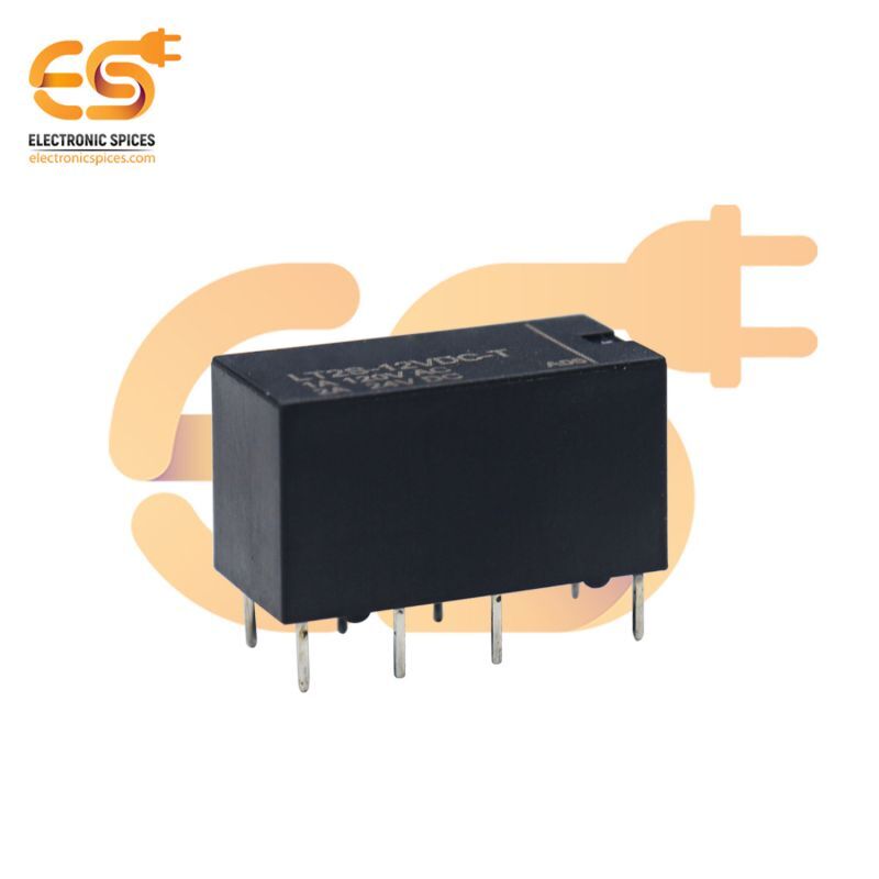 120v Ac To 24v Dc 2a 6 Terminal Lt2s-12vdc-t Subminiature Dpdt Pcb Panel Mount Power Relays