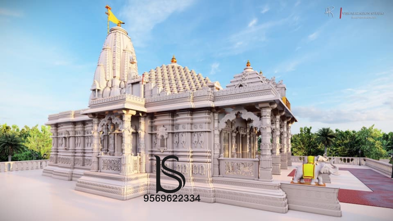 Decorative Sandstone Temple Application: Worship