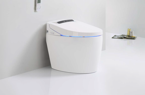 Smart Toilet Seat - Ceramic, 420x405x780 mm | Smooth White Finish, Floor Mounted, Intelligent Features