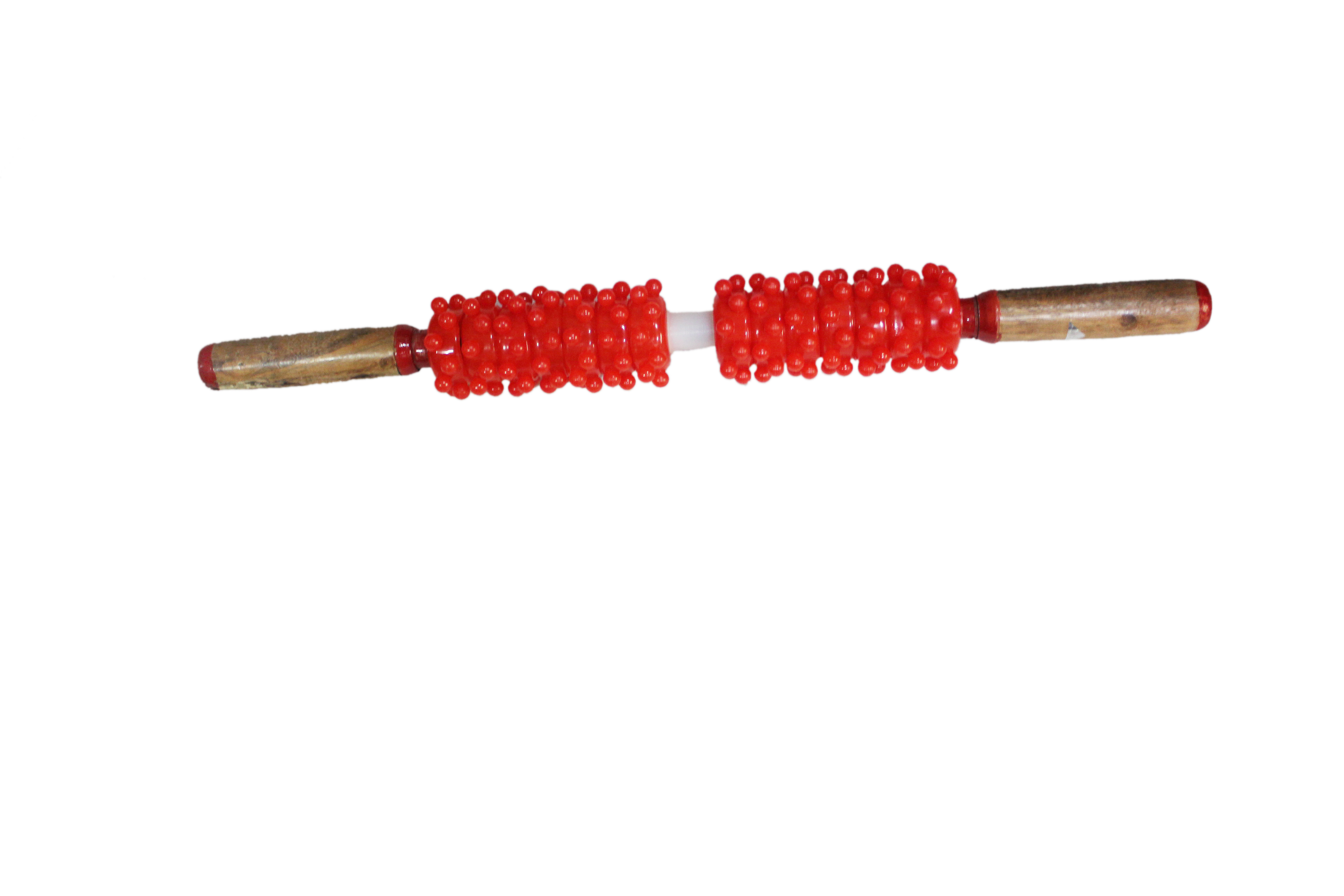 Acupressure Anand Roll - Plastic Material, 52x5x5cm Size, Red Color | Suitable For All Ages, Improves Blood Circulation, Multi-use For Pain Relief