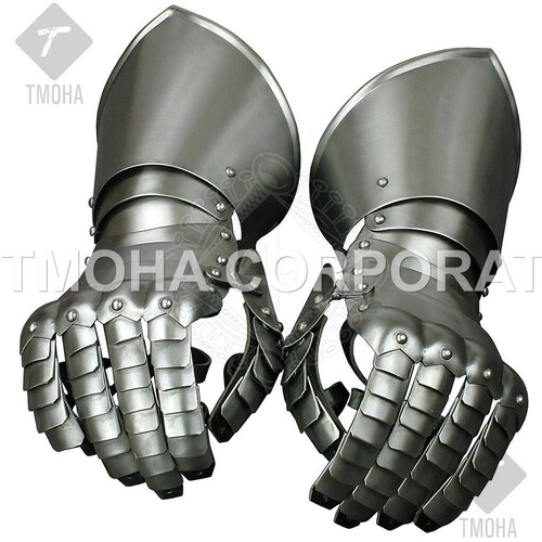 लोहे के मध्यकालीन पहनने योग्य गौंटलेट/दस्ताने गौंटलेट्स की कवच जोड़ी बेडवेयर Ga0045