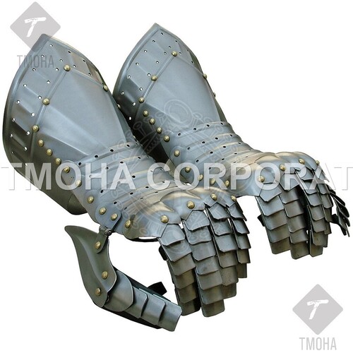 लोहे के मध्यकालीन पहनने योग्य गौंटलेट/दस्ताने गौंटलेट्स की कवच जोड़ी Ga0047