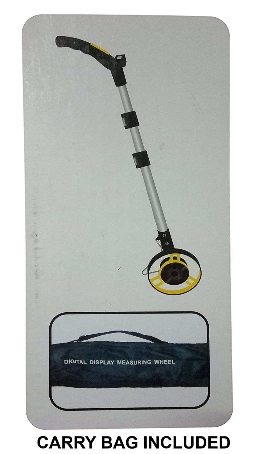 Yellow Freemans Mw04-plastic Five Digit Digital Display Multiple Unit Measuring Wheel