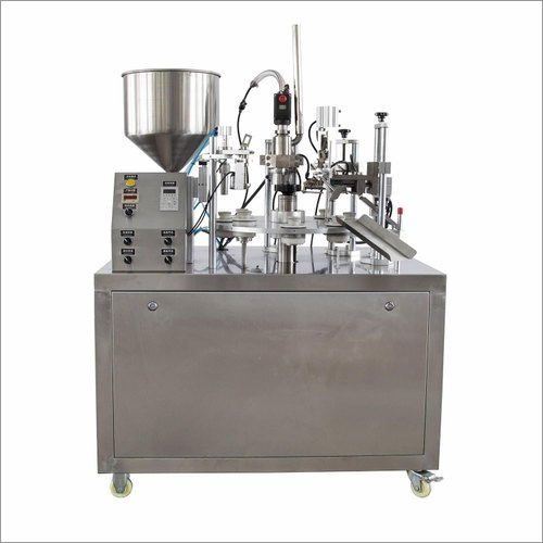 Plastic Tube Filling And Sealing Machine - Metal Build, Electric Drive, Automatic Operation | Lower Energy Consumption