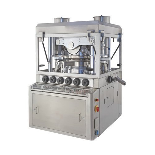 Pharmaceutical Compression Machine - Metal, Silver Finish | Automatic Control Mode, Durable Warranty