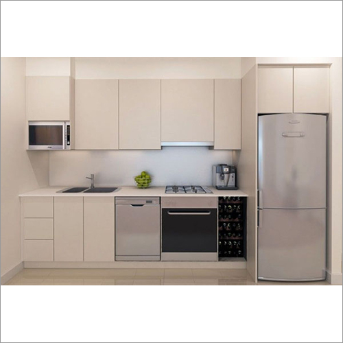 साफ करने में आसान स्ट्रेट मॉड्यूलर किचन