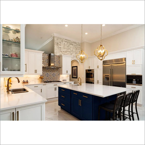 Easy To Clean U-Shaped Modular Kitchen