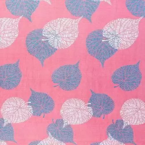 Glace Cotton Double Bedsheet - 190 Tc Polycotton, Multicolour Leaf And Heart Design With 3 Pillow Covers Set, Reusable For Home And Hotel Use