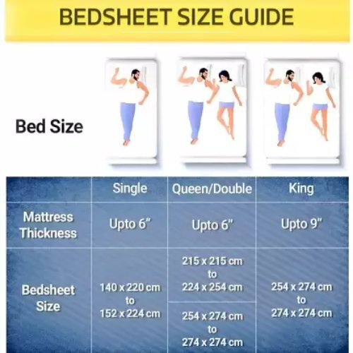 Glace Cotton Double Bedsheet - 190 Tc Polycotton, Multicolour Leaf And Heart Design With 3 Pillow Covers Set, Reusable For Home And Hotel Use