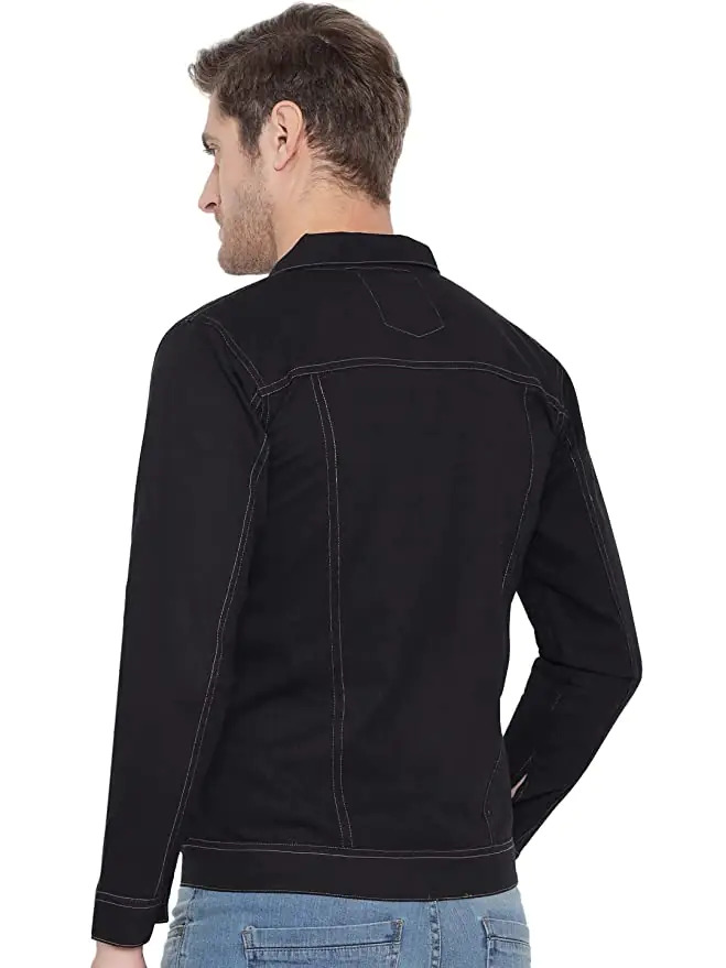 Classic Pique Cotton Polo - Regular Fit, Black Color, Long Sleeve With Ribbed Collar & High-low Hem