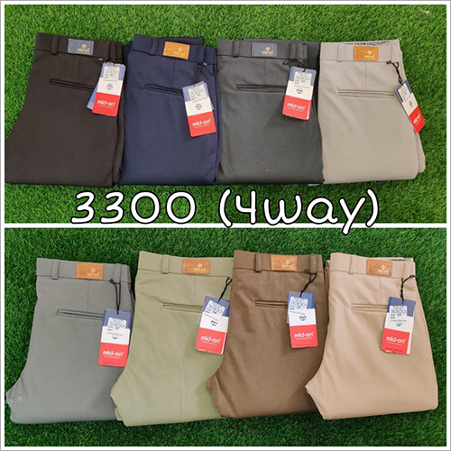 Muticolor Mens Cotton Office Trouser
