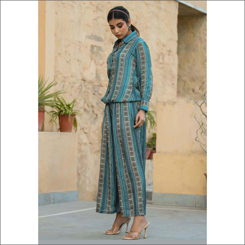 कॉटन डिजिटल प्रिंटेड को-ऑर्ड सेट