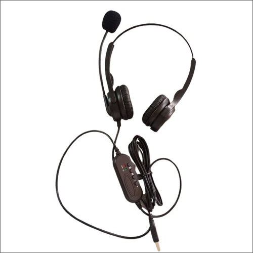 Black Call Center Usb Headset