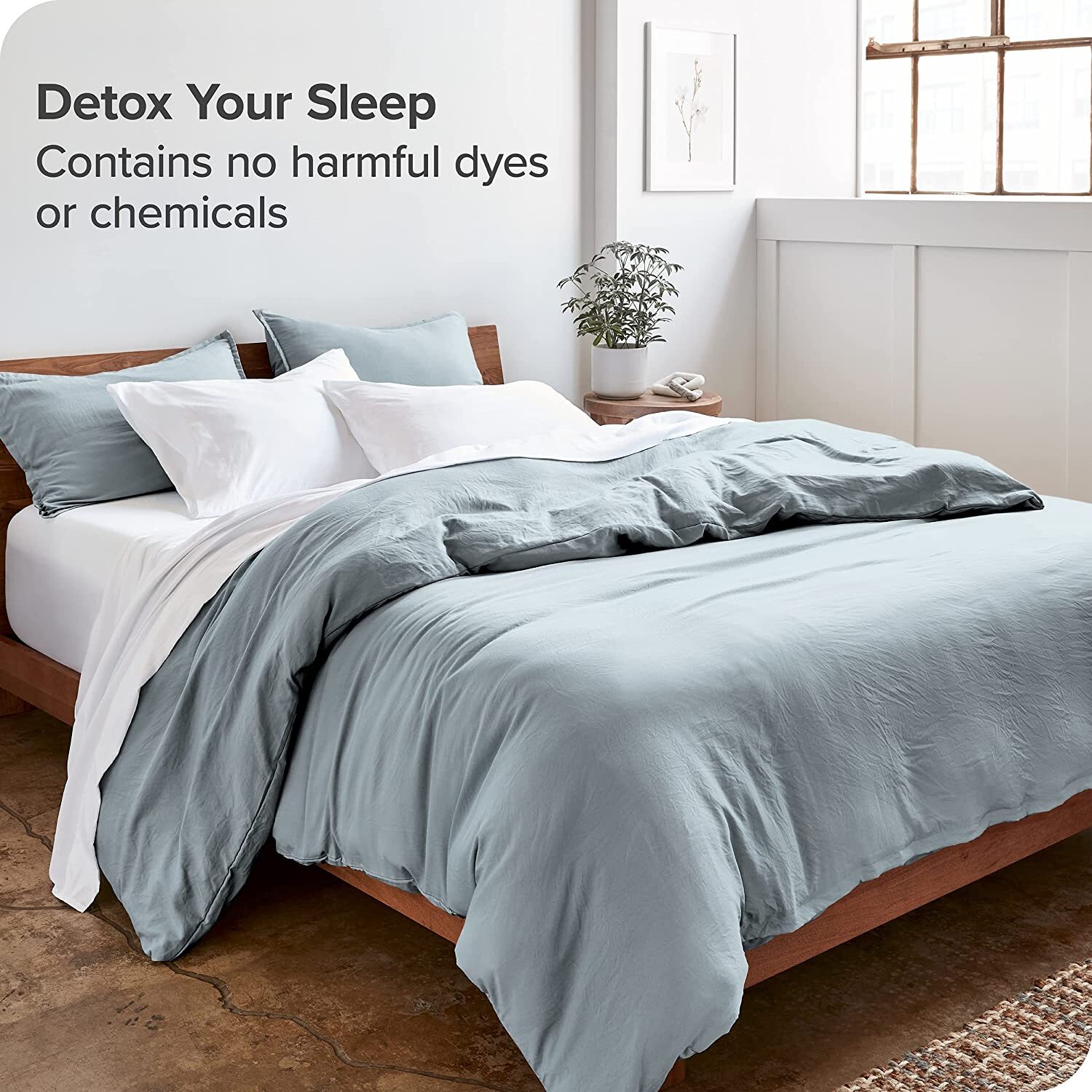 Double Bed Duvet Covers - 100% Cotton, Plain Pattern | Ideal For Bedding, Home, Hotel Use