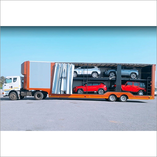 Car Transport Services - Steel, 40ft X 8ft X 8ft | Semi-trailer, Hydraulic Lift Loading, Gps Tracking For Safe Transport