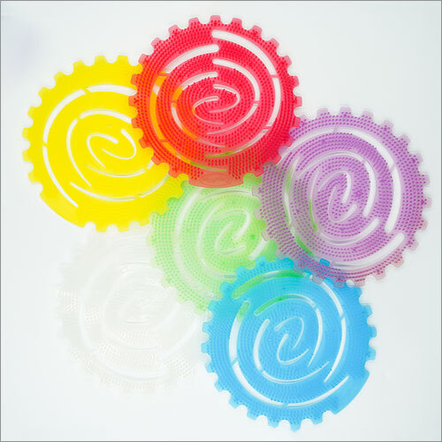 Urinal Mat Screen - EVA Material, Round Shape | Fresh Citrus, Lavender, Vanilla Bouquet, Raspberry, Grape & Tropicana Fragrances, 30 Days Freshness