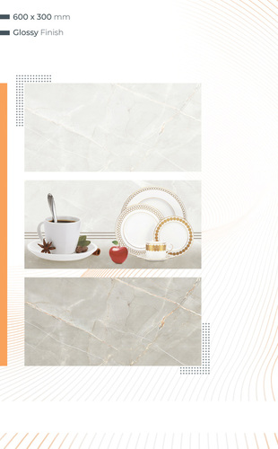 Digital Glazed Wall Tiles For Kitchen - Ceramic, 30x45 & 30x60 cm, Glossy, Matt, Sugar Finish, Waterproof, 9mm Thick, Flat Surface, Exclusive Designs