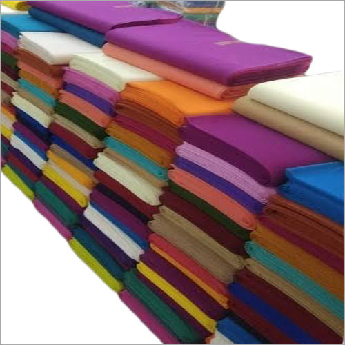 Multicolor Poplin Plain Fabric