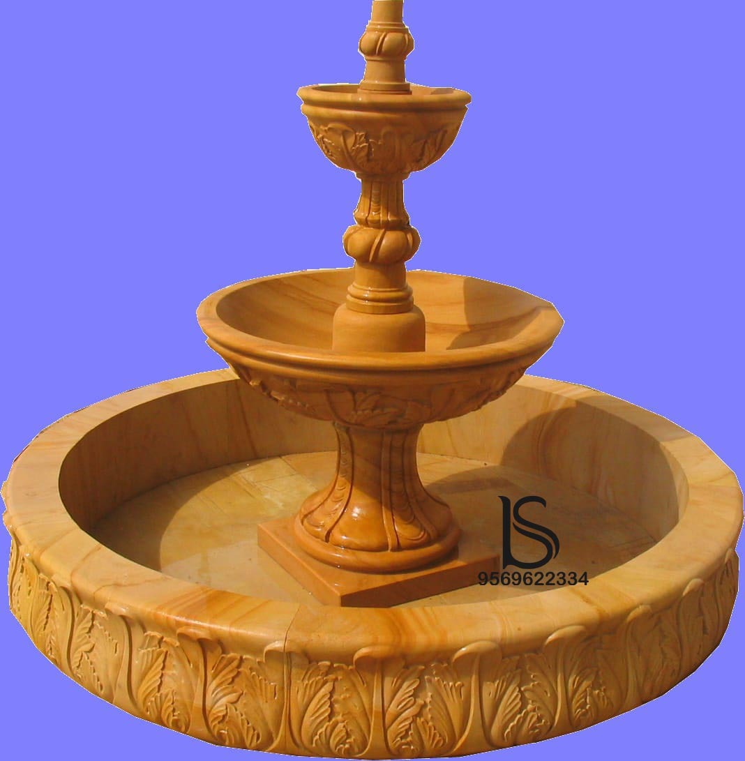 Red Sandstone Water Fountain Application: Park