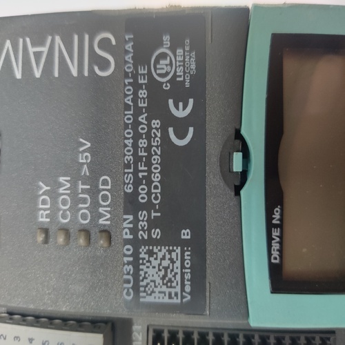 Siemens Sinamic 6sl3040-0la01-0aa1 Cu310 Pn Control Unit With Profinet Interface Without Compactflash Card