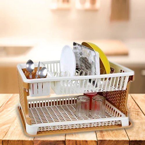 White Kitchen Organizer Rack