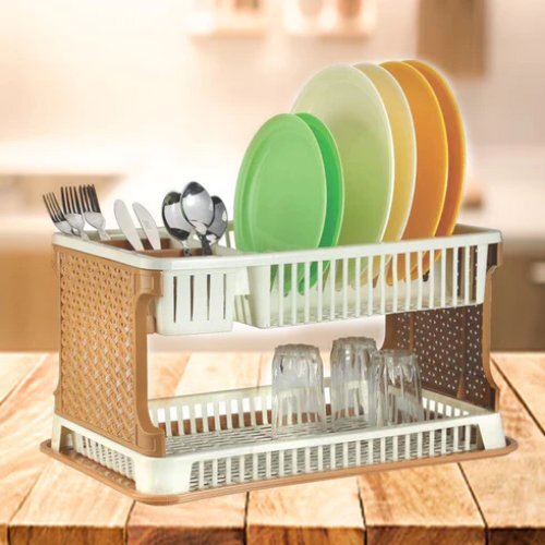 White Kitchen Organizer Rack