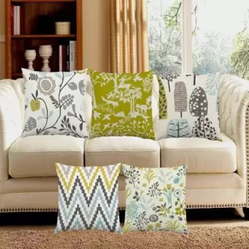 White P.Rtrend Geometric Cushions Cover