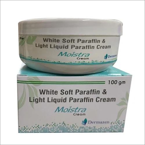 White Soft Paraffin & Light Liquid Paraffin Cream - 100g Moisturizing Formula For Eczema Relief, Unisex Personal Use - Normal Skin Type, Aloe Vera Infused, Creamy Texture