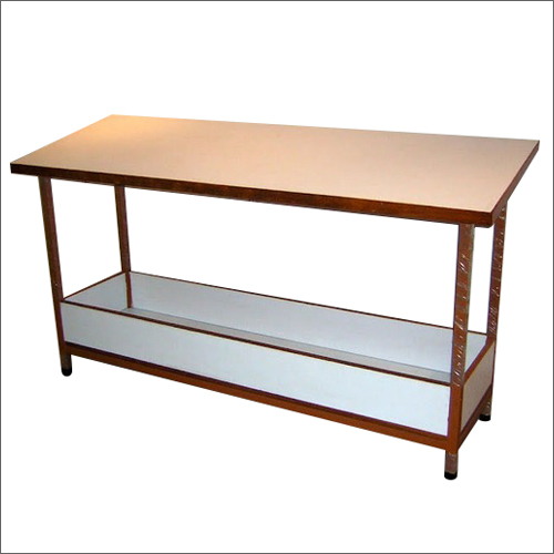 Brown Wooden Checking Table