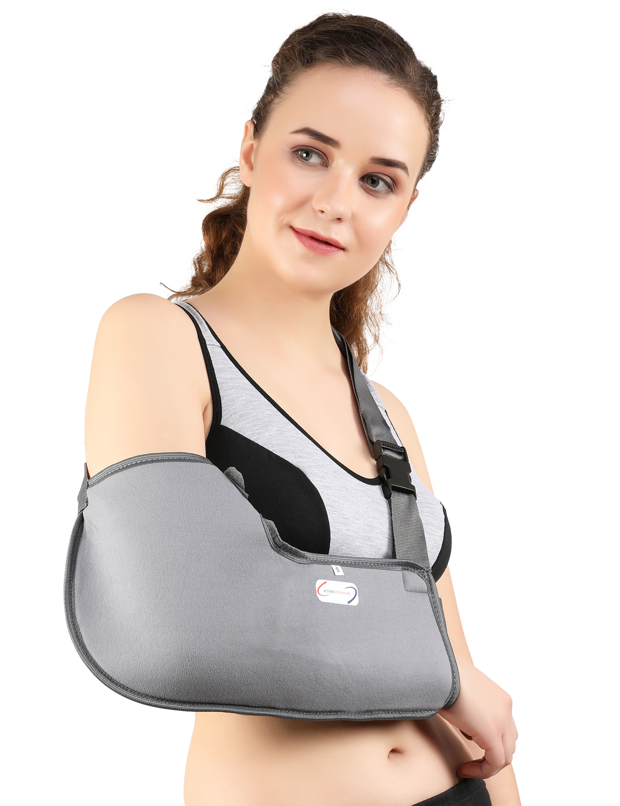 Pouch Arm Sling - Disposable, Foldable | Size S, M, L, Skin Color, High-tech Manual Operation, Lightweight 50 Gram Design For Hand Support