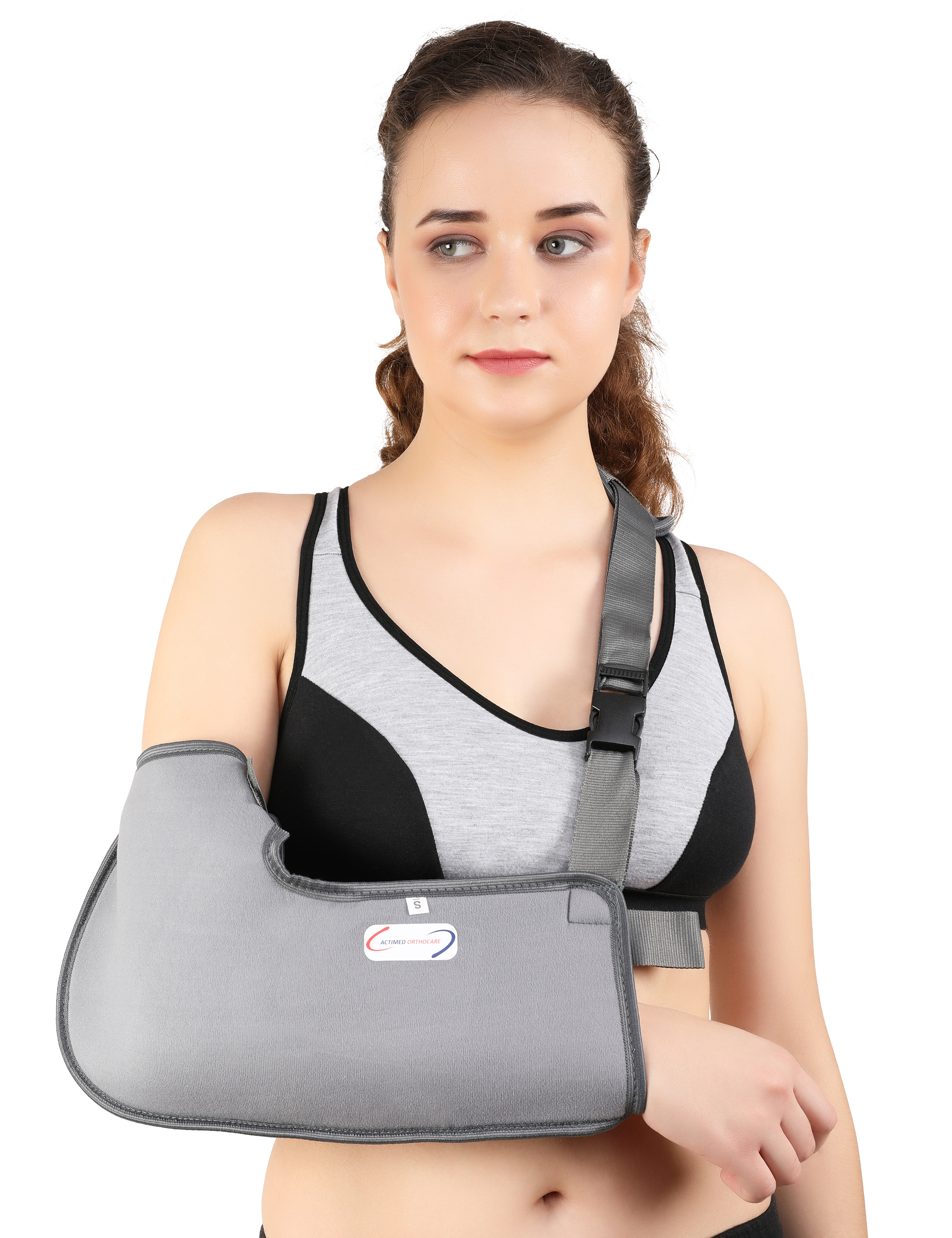 Pouch Arm Sling - Disposable, Foldable | Size S, M, L, Skin Color, High-tech Manual Operation, Lightweight 50 Gram Design For Hand Support