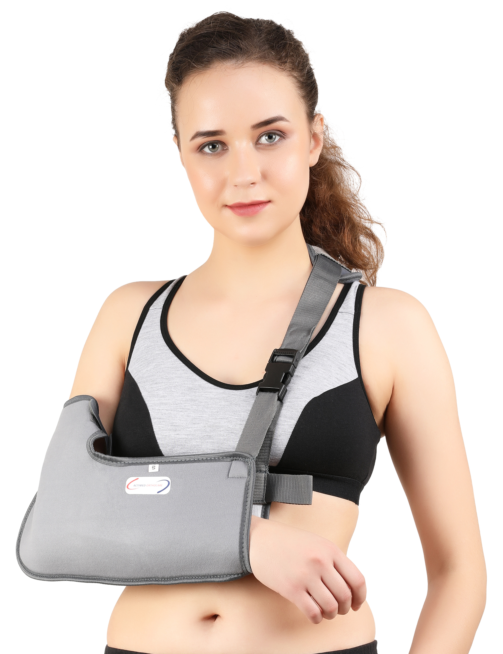 Pouch Arm Sling - Disposable, Foldable | Size S, M, L, Skin Color, High-tech Manual Operation, Lightweight 50 Gram Design For Hand Support