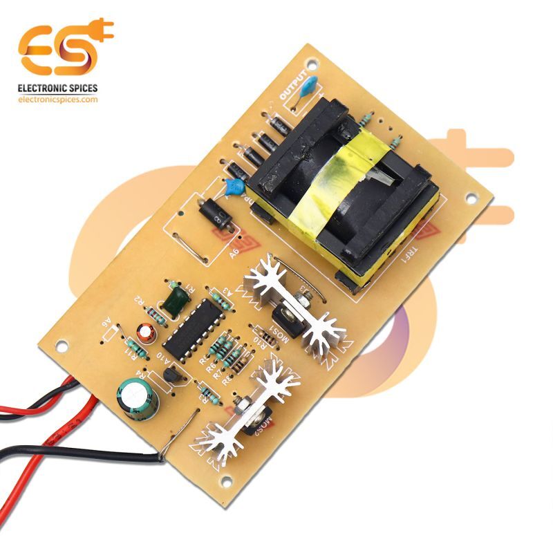 12v Dc To 220v Ac 100 Watt Convertor Circuit Board 124mm X 74mm X 35mm (Dc To Ac Convertor)