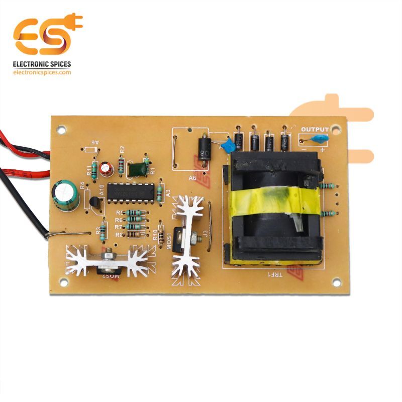 12v Dc To 220v Ac 100 Watt Convertor Circuit Board 124mm X 74mm X 35mm (Dc To Ac Convertor)