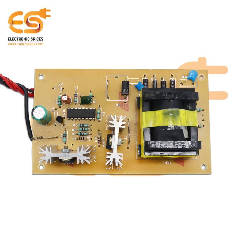 12v Dc To 220v Ac 100 Watt Convertor Circuit Board 124mm X 74mm X 35mm (Dc To Ac Convertor)