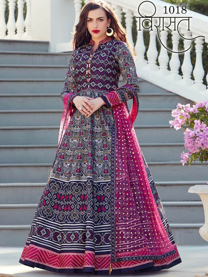 Available In Different Color Ladies Virasat Gowns