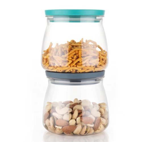 Plastic Matka Shaped Jar With Air Tight And Leak Proof Lid