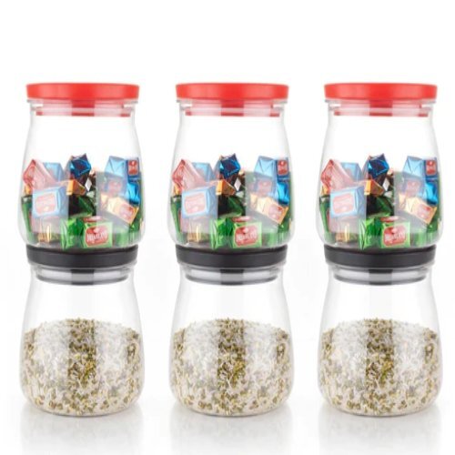 Plastic Matka Shaped Jar With Air Tight And Leak Proof Lid