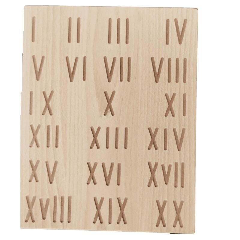 Brown Reversible Numbers Tracing Board