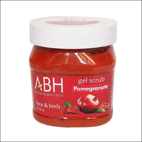 Pomegranate Scrub Gel - Gel Base, All Skin Types | Exfoliating Scrub, Antioxidant Protection, Cleansing & Hydrating Formula