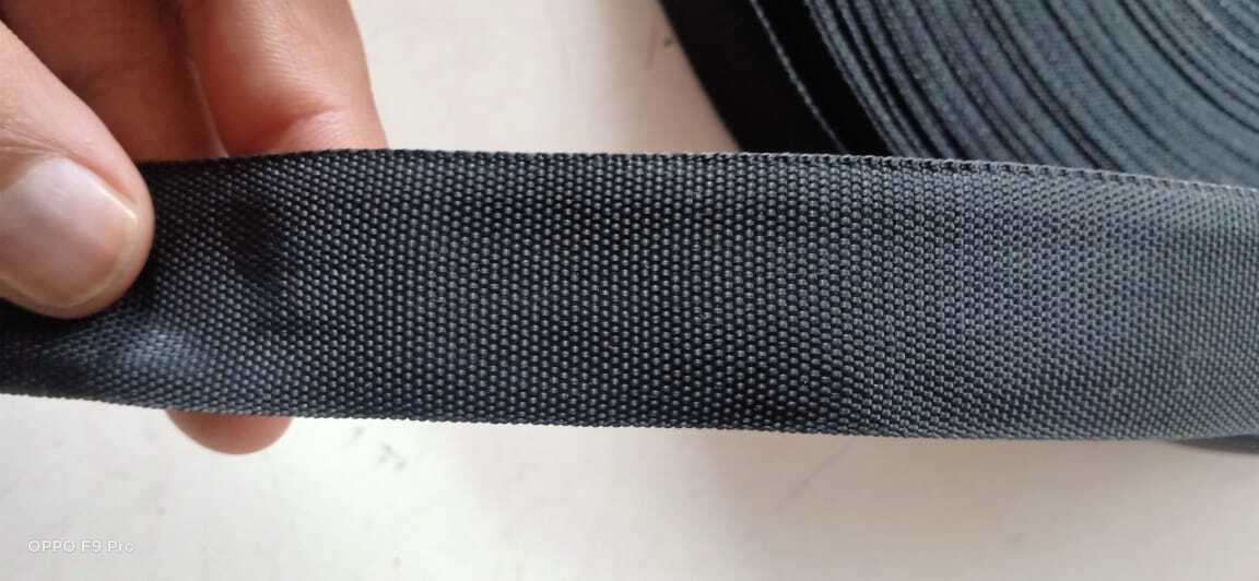Narrow Woven Fabric - Polyester, 25mm Width, 100m Length, Red Color | Suitable For Garment Binding, Bag Straps, Decorative Trim, 100n Tensile Strength