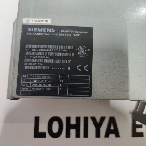 Siemens Sinamics 6sl3055-0aa00-3aa0 Terminal Module Tm31