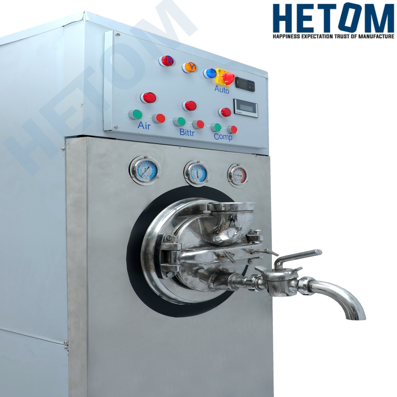 Ice Creame Air Churner - Stainless Steel, 1000x600x1500 Mm, Silver | 10-20 Liters Capacity, 3-5 Kw Power, Efficient Air Churning For Commercial Production